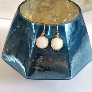 White agate earrings